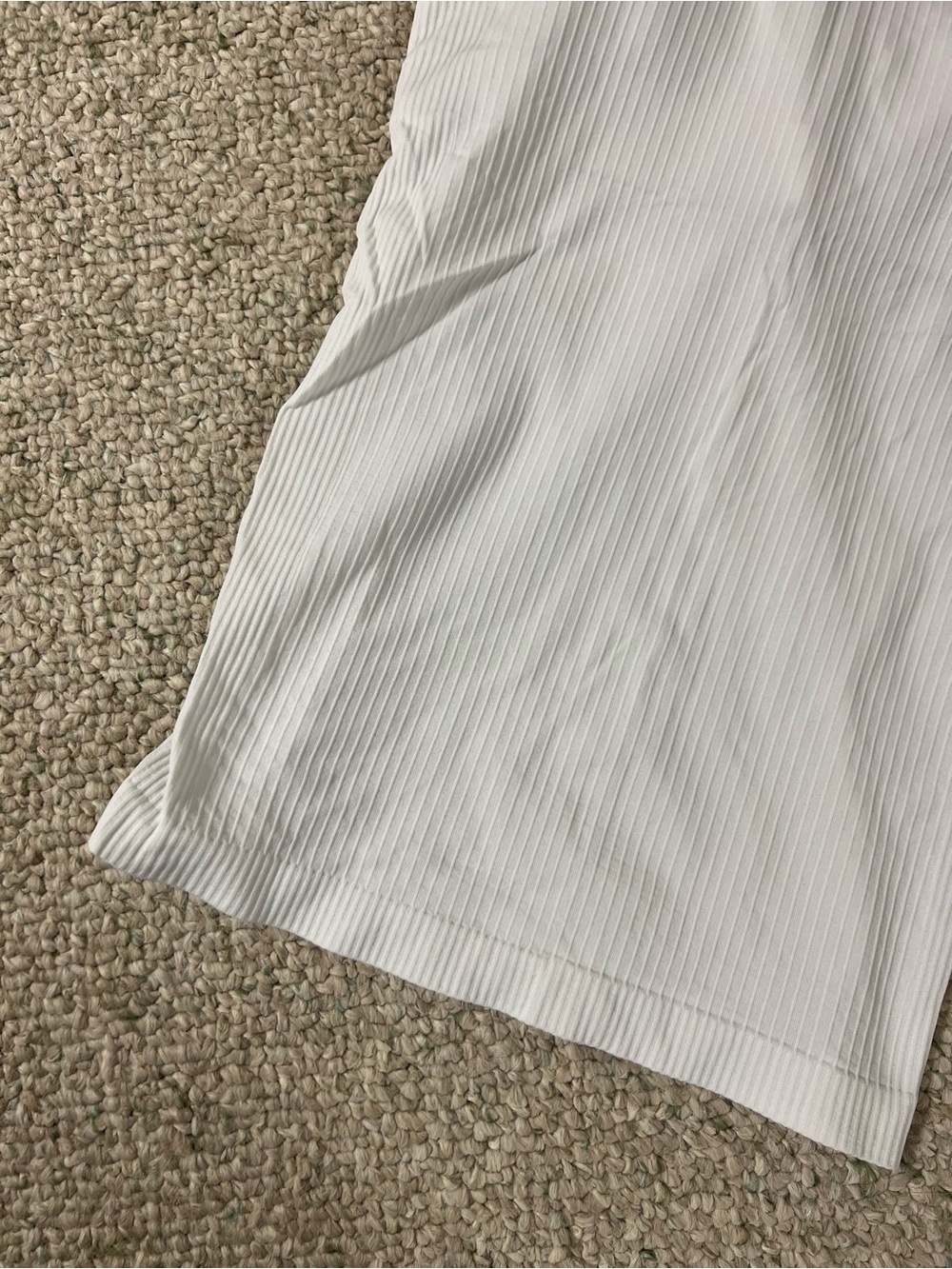 lululemon athletica White Ribbed Racerback Tank - Picture 5 of 6